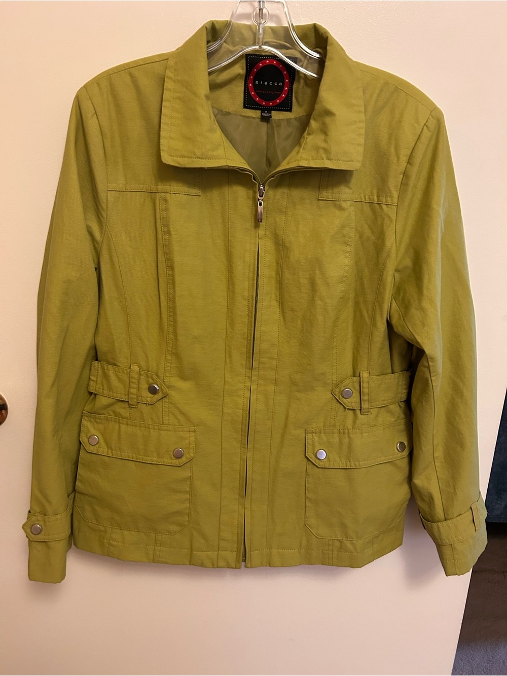 giacca Olive Utility Zip-Front Women's Jacket